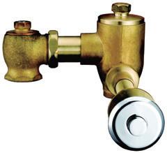 China Yellow Brass Wall-Mounted Self-Closing Toilet Flush Valves Timing Control For Urinals for sale