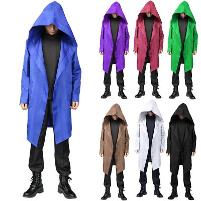 China New Halloween Style Adult Halloween Cloak Cosplay Costume Witch Wicca Purim Carnival Party Hooded Medieval Coldker for sale