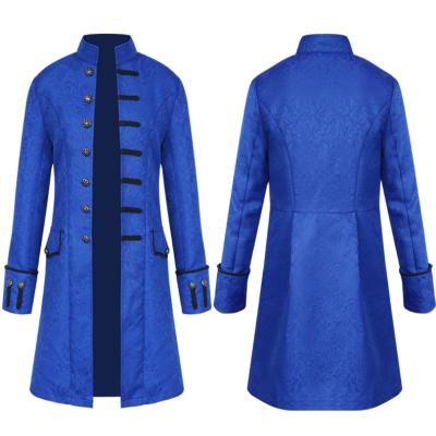 China Vintage Mens Victoria Edwardian Steampunk Trench Coat Dress Outwear Prince Overcoat Medieval Renaissance Vintage Jacket Cosplay Costume for sale