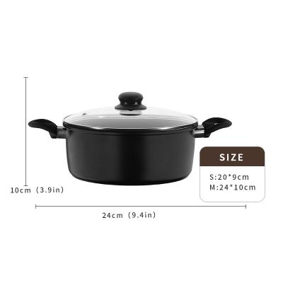 China Sustainable Carbon Steel Non-Stick Cookware Casserole With Bakelite Handle Home Cooking for sale