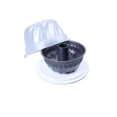 China Sustainable size quality carbon steel bundform pan with plastic cover for sale