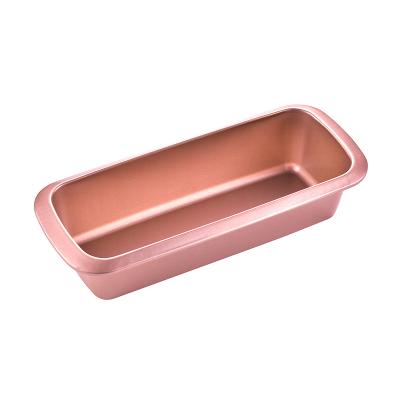 China Sustainable Rectangle Toast Bread Baking Tray Nonstick Carbon Steel Loaf Pan for sale