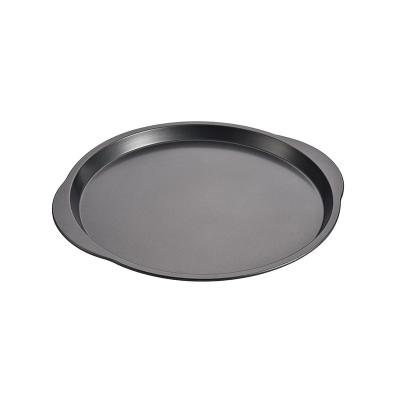 China Viable 15 Inch Pizza Pan for Oven Baking Nonstick Carbon Steel Pizza Pan Bakeware for sale