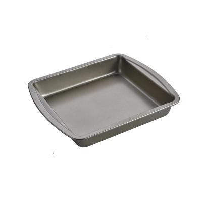 China Viable Square Cake Pan Deep Baking Sheets for the Oven, Non-Stick Baking Tray, Gold-Perfect for Brownies, Cakes for sale