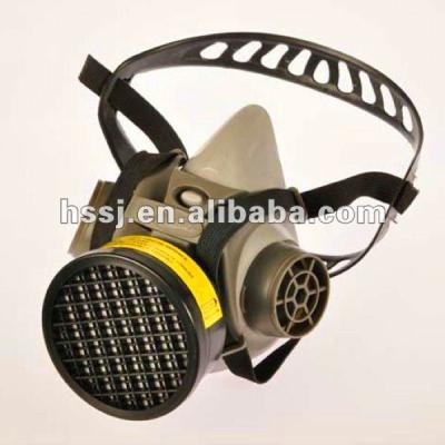 China 2016 High Quality Double Cartridges Chemical Gas Mask Half Face Chemical Military Respirator Gas Mask for sale