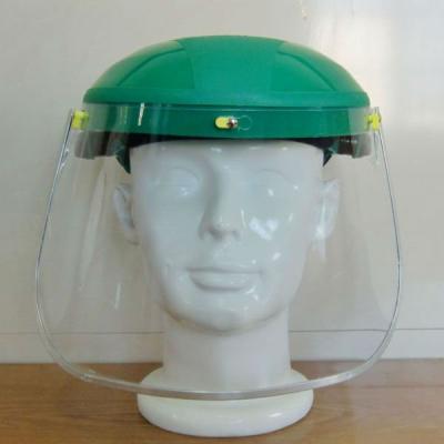 China 2016 Adjustable Best Selling Safety Half Helmet With Half Protective Mask PC Helmet Face Sun Visor Work Safety Plastic Hard Hats With Sun Visor for sale