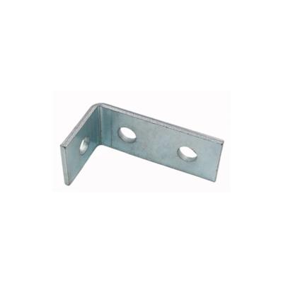 China Carbon Steel Seismic Accessories Three Hole Right Angle C-steel Base Plate Galvanized Stainless Steel Corner Code for sale