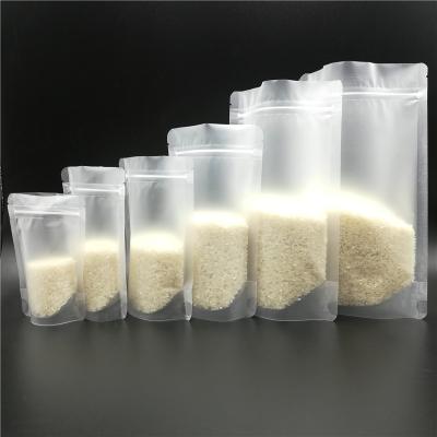 China Food Matte Stand Up Pouch Frosted Zipper Plastic Bag for sale