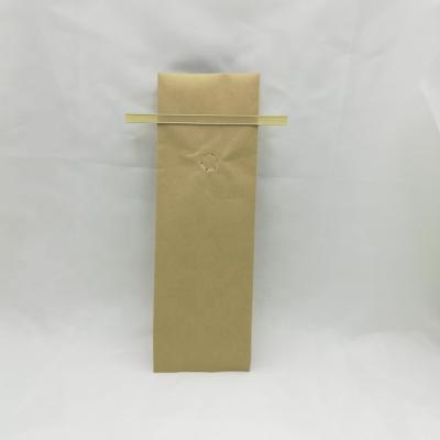 China Recyclable Side Gusset Kraft Paper Coffee Bean Packaging Bags for sale