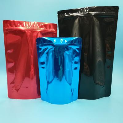 China Resealable High Barrier Waterproof Packaging Large Aluminum Foil Pouch Self Seal Bag for sale