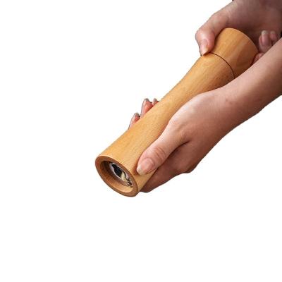 China New-Fashion Viable/Viable Natural Beech Wood Manual Pepper Grinder for sale