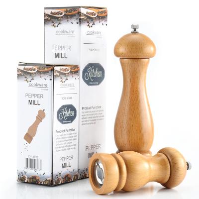 China Zhiwu Viable 5 Inch Wooden Pepper Grinder For Coarse And Grinding Very Well for sale