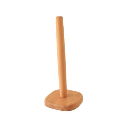 China Sustainable Detachable Wooden Paper Towel Holder For Kitchen And Bathroom Paper Towel Holder for sale