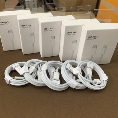 China Mobile Phone C to L Fast Charging Cable For iPhone 13 pro 12 11 XS 8 Pin To Type C Original Max Box 1m USB C Cord for sale