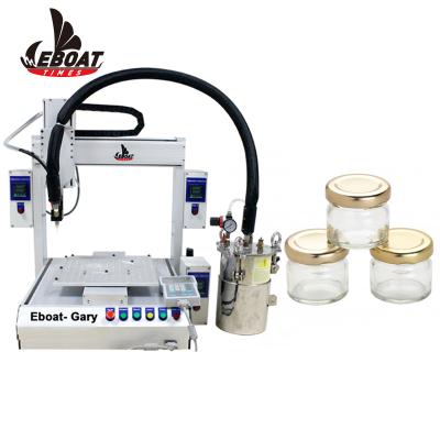 China Easy to operate 5ml 10ml 15ml 20ml 30ml 50ml 100ml automatic glass jar filling capping machine for sale