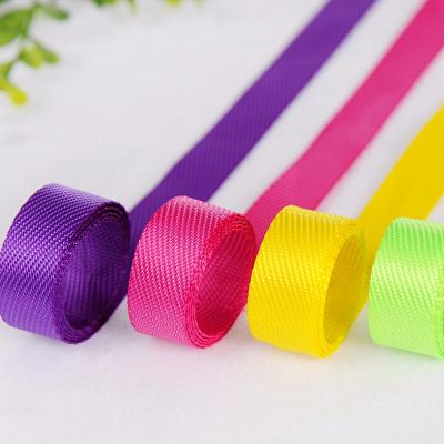 China Factory PP Sustainable Wholesale Polypropylene Nylon Custom Sliver Poly Webbing Strap For Bags for sale