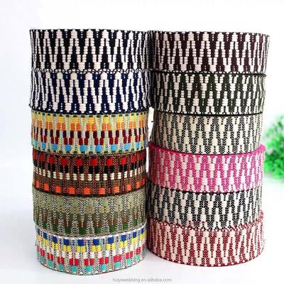 China Custom high tenacity jacquard cotton webbing belt cotton conveyor belt military high quality solid woven cotton belt for sale