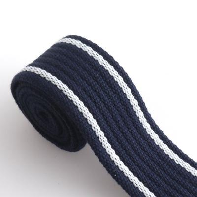 China High Tenacity 100% Cotton Webbing Backpacks Straps Dog Collar Cotton Canvas Webbing for sale