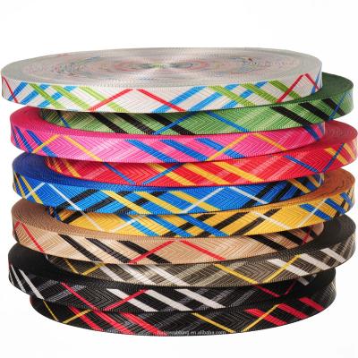 China Custom High Tenacity Webbing Jacquard Custom Printed Nylon Webbing for sale