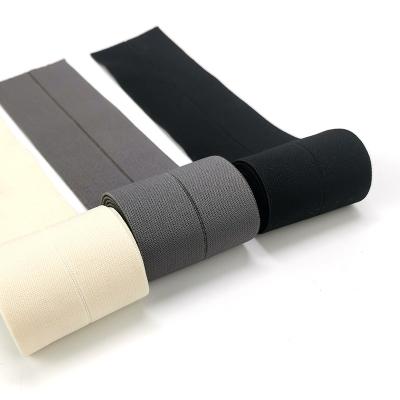 China Professional Manufacturer High Tenacity Breathable High Elasticity Knitted Elastic Band For Clothes for sale