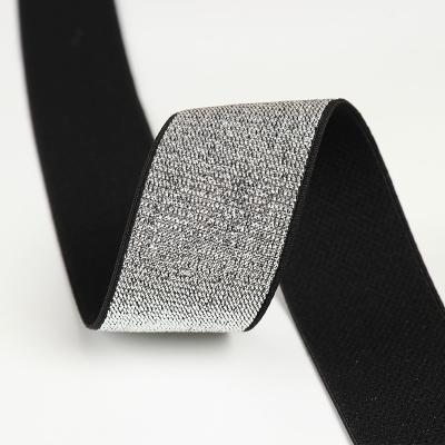 China Wholesale Shiny High Tenacity Elastic Waist Strap Ribbon Elastic Band Underwear Clothes for sale