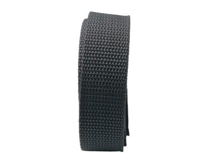 China Cheapest Tenacity High Stock 25mm Gray Color Polypropylene Band Woven PP Webbing for sale