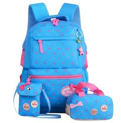 China Combined design all from leading factory direct waterproof supply above printing bags for schoolchildren school bag and lunch bag set for sale