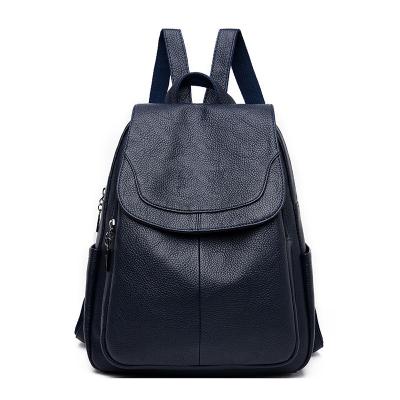 China Women's leather bags wholesale high quality shopping ladies backpacks women's handbag vintage leather female backpack for sale