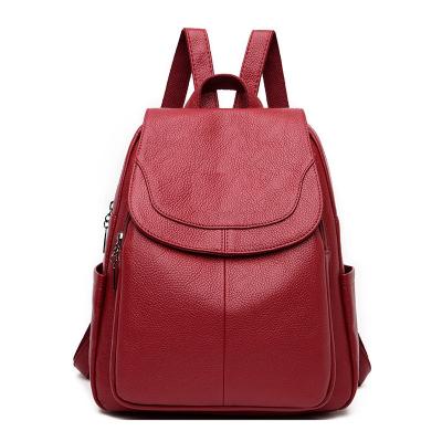 China 2021 new design waterproof lady red black women fashion everyday life anti-theft backpack backpack outdoor bag for sale