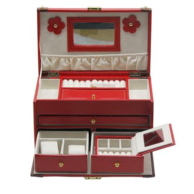 China Representation for Leather Jewelry Wedding Gift Jewelry Organizer Necklace Boxes for Sale for sale