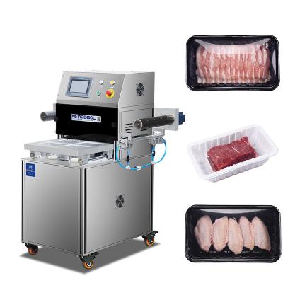 China RODBOL Food Seafood Vacuum Sealer Machine Food MAP Tray Sealing Machine Skin Sealing Machine for sale