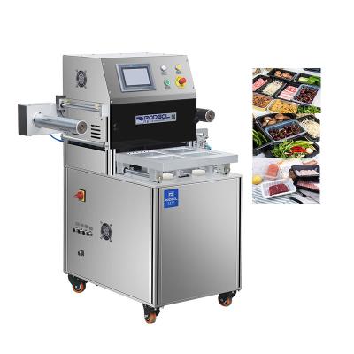 China Food Modified Atmosphere Fresh Meat Vacuum Machine CARD Packing Sealing Machines Automatic Food Trays for sale