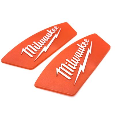 China China Custom Red Injection Molds Self Adhesive Nameplate ABS Logo Nameplate for sale