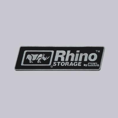 China Europe good quality custom polished type private label aluminum name plate with self adhesive for sale