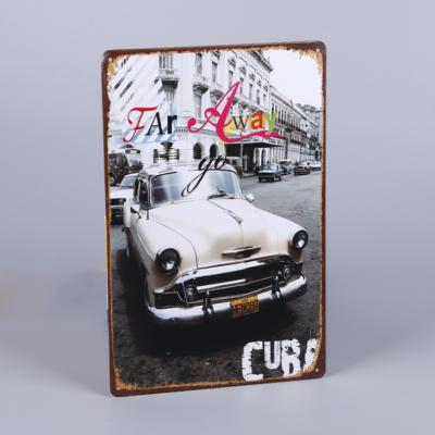 China Europe Wholesale OEM Items Auto Style And Decorative Type Cheap Custom Metal Vintage Tinplate Bar Sign for sale