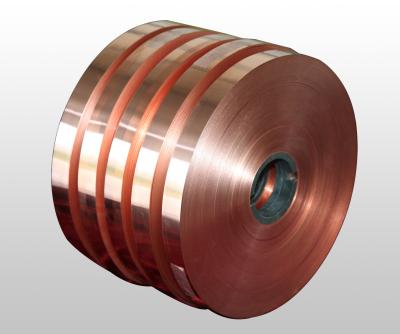 China Premium T2 Copper Strip Thickness 0.1mm To 3.0mm Width 10mm To 610mm Red Color for sale