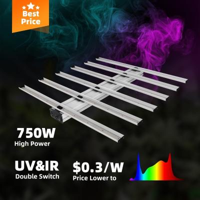 China Seed Starting Sunplus To Grow UV Light Tent Linear Lead IR Horticulture Grow Light Bar Adjust Full Spectrum 4X4 Commercial 750W Reflector for sale