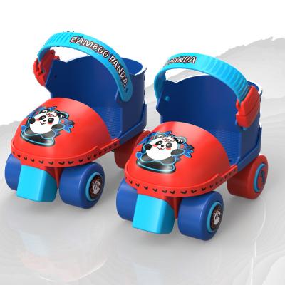 China PP quad roller skate hot sale four wheel double row skates roller skate shoes forkids for sale