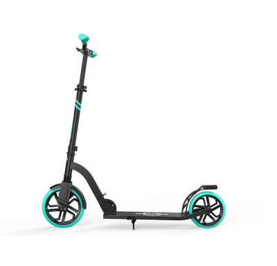 China 2022 PU 2 Wheels Kick Scooter 100% Aluminum Foldable Adult Stunt Scooter Modern Adults 230mm Big Wheels/Rubber Wheels for sale