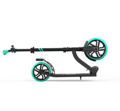 China PU Kick Scooter 2 Wheel Adult Folding Aluminum Kick Scooter With 200mm Big Wheel for sale