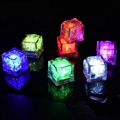 China 100% Best Glow LED Brand New and High Quality LED Ice Cube Fast Slow Flashing LED Lights Twinkle Light Up Ice Cube LED Ice Cubes For Party Bar Christmas for sale