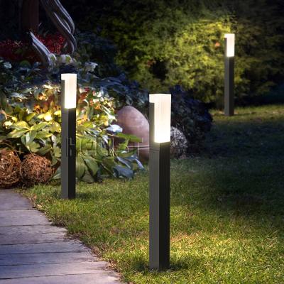 China High Quality Solar Led Garden Lamparas Bollard Solares Ip65 Bollard Lawn Garden Light Outdoor Lighting for sale