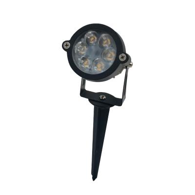 China Ip65 6w Smd Residential Black Outdoor Spot Waterproof Led Garden Light for sale