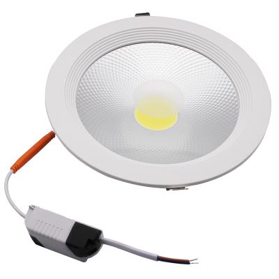 China White Embeded Round Lighting Led Downlight 7W 10W 15W 30W Recessed Aluminum Ceiling Cob Led Down Light for sale