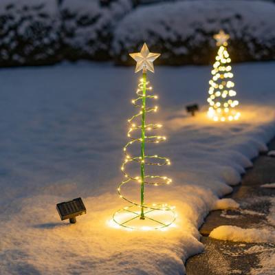 China Solar Popular Outdoor Christmas Tree Yard Christmas Tree Decoration LED Luminous Led Christmas Tree Light for sale