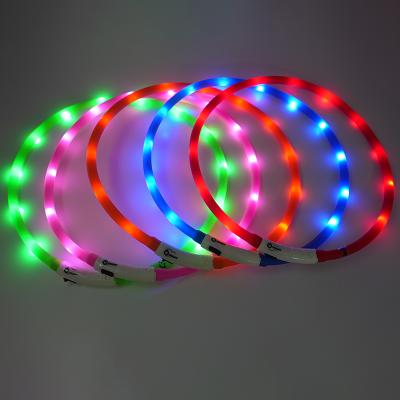 China New Product Personalized Custom Designer LED Light Up Dog Collar For Dog for sale