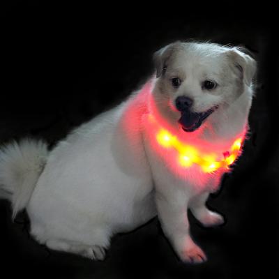 China Wholesale Flashing SUMMAO LED Lights Pets Collar Dog Flashing Custom Design Dog Collar For Big Small Dog for sale