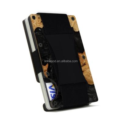 China RFID Promotional Wooden Card Holder Multiple Wallet for sale