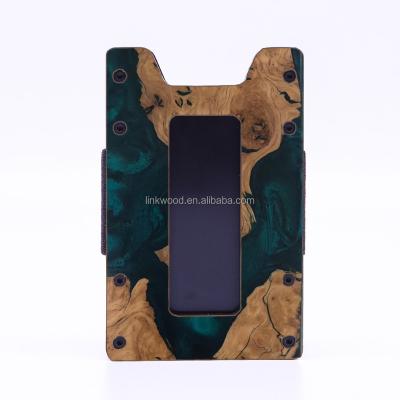 China Existing Stock Aluminum RFID Card Holder Metal Money Clip Credit Card Holder RFID Blocking for sale