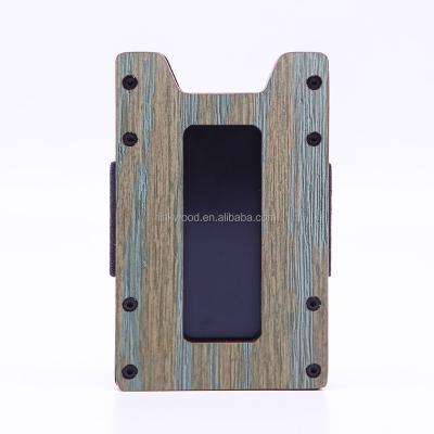 China Existing Stock Aluminum RFID Card Holder Metal Money Clip Credit Card Holder RFID Blocking for sale